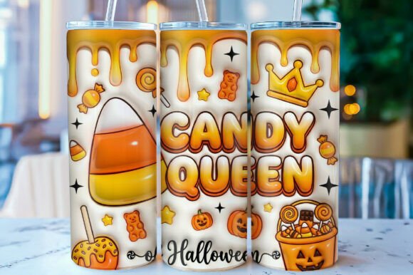 3D Inflated Halloween Tumbler Wrap Png - Download Now