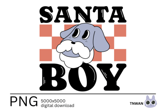 Christmas Dog Retro Groovy Sublimation - Download Now