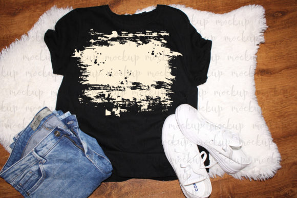 Bleached Shirt Sublimation Mockup, Heath - Download Now