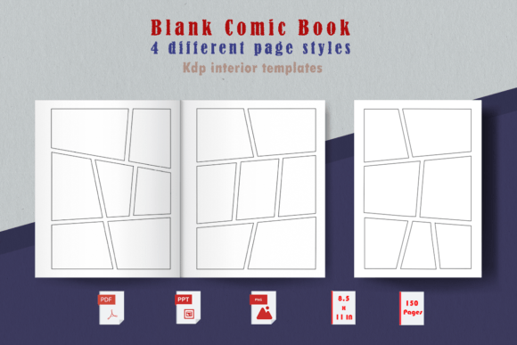 Blank Comic Book KDP Interior Template - Download Now