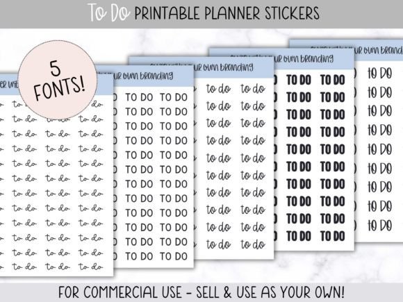 To Do Printable Planner Stickers - Download Now