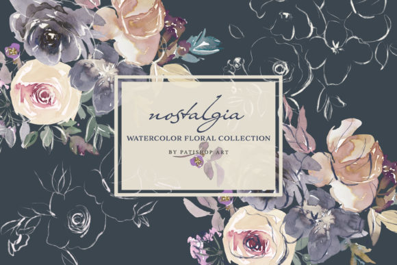 Autumn Watercolor Floral Clipart Set - Download Now