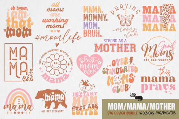 Mother's Day SVG Design Bundle - Download Now
