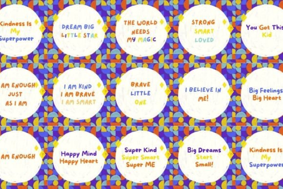 Positive Affirmation Kids Canva Template - Download Now