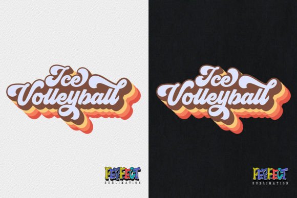 Ice Volleyball Retro Groovy Sublimation - Download Now