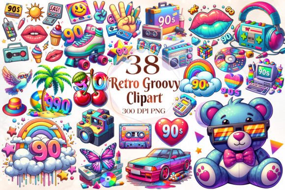 Download retro groovy sublimation - Premium Resources
