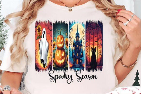 Spooky Season Halloween T-Shirt Design - Download Now