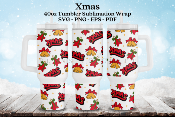 Christmas 40oz Tumbler Sublimation Wrap - Download Now